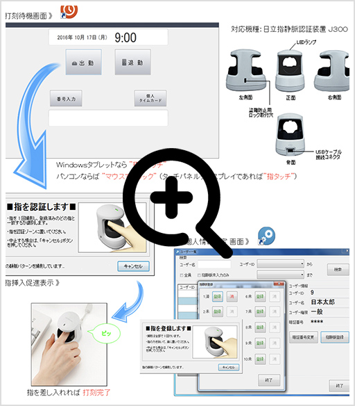 指静脈タイムレコーダー